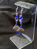 Blue & Silver Filigree Earrings
