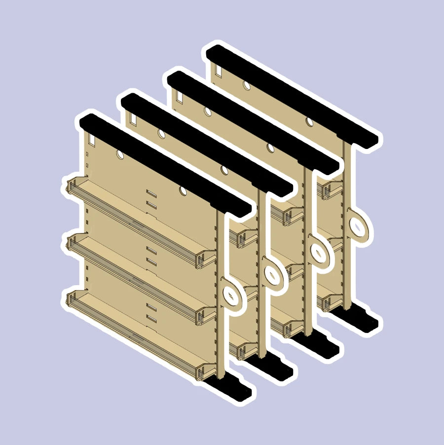 KALLAX COMPATIBLE DRAWERS, 4-PACK: PAINTER