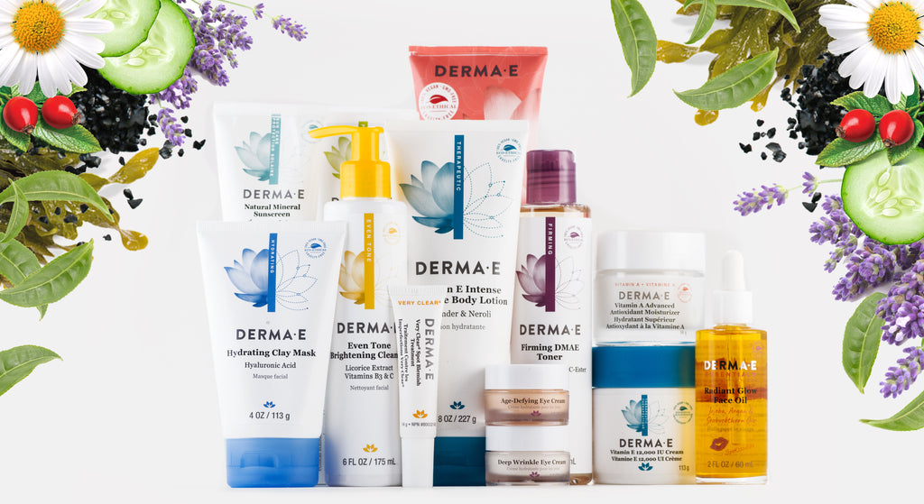 DermaE Cruelty Free Skincare Collection