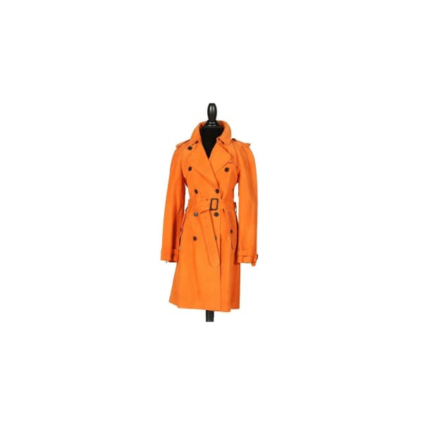 burberry orange coat