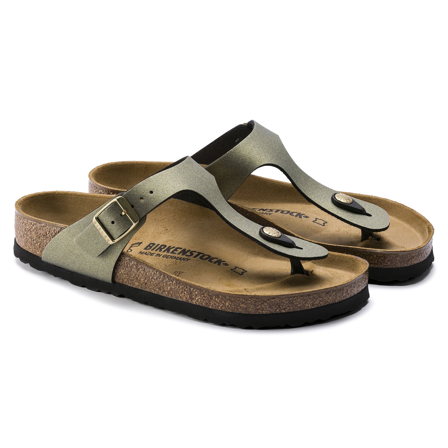 BIRKENSTOCK GIZEH ICY METALLIC STONE 