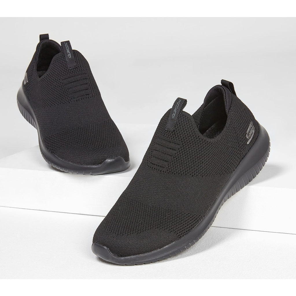 SKECHERS First Take - Black/Black – Zilba Footwear