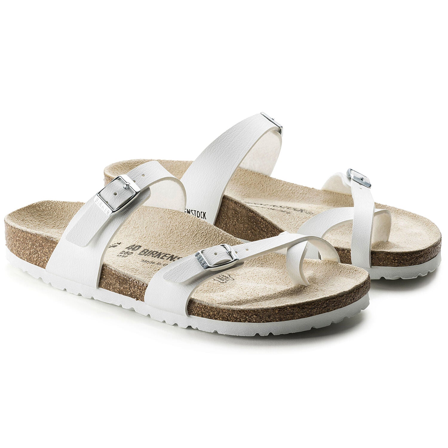 white mayari birkenstocks