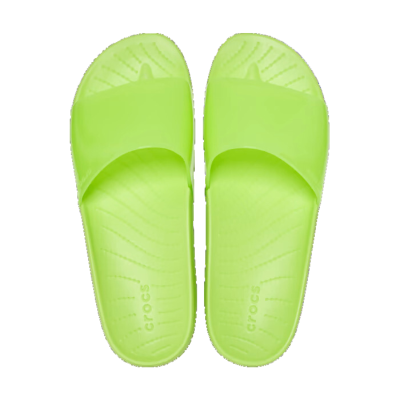 CROCS Splash Glossy Slide - Limeade#N#– Zilba Footwear