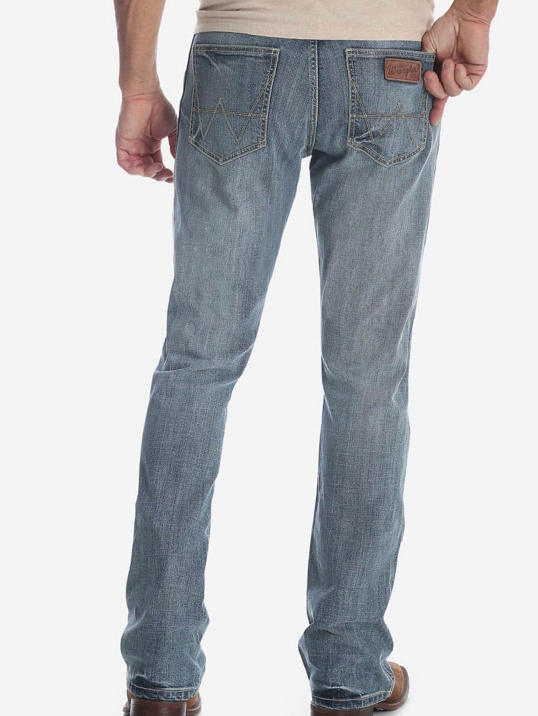 Jeans Men's Wrangler Retro Slim Fit Bootcut Jean Med Wash— 77MWZGL – Shop  Wild West