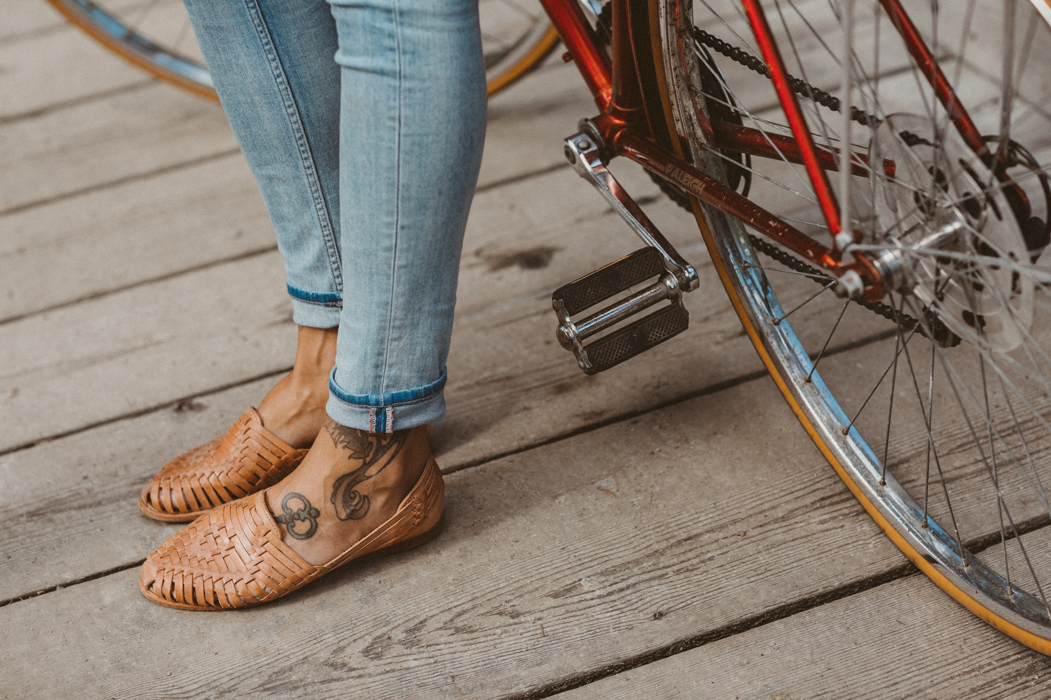 tan huarache sandals