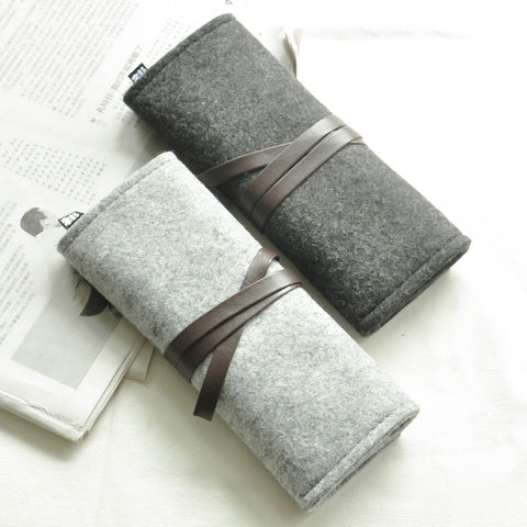 Minimalist Style Felt Pencil Cases