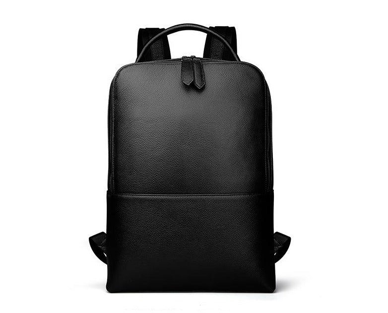 Black Minimal Leather Backpack – Gifts for Designers