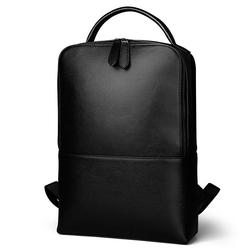 Black Minimal Leather Backpack – Gifts for Designers
