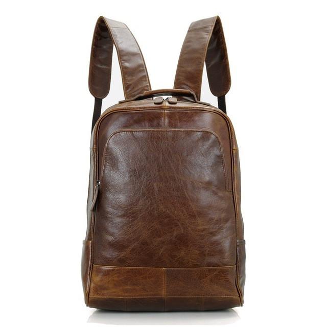 Genuine Vintage Style Leather Travel Backpack – Gifts for Designers