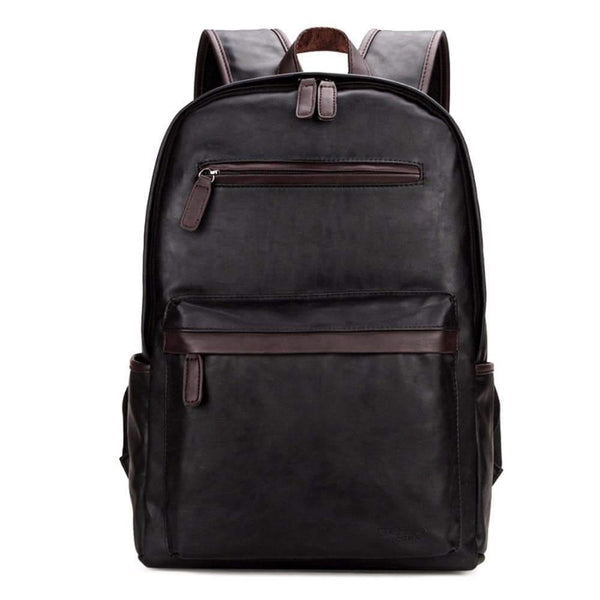Black Minimal Leather Backpack – Gifts for Designers