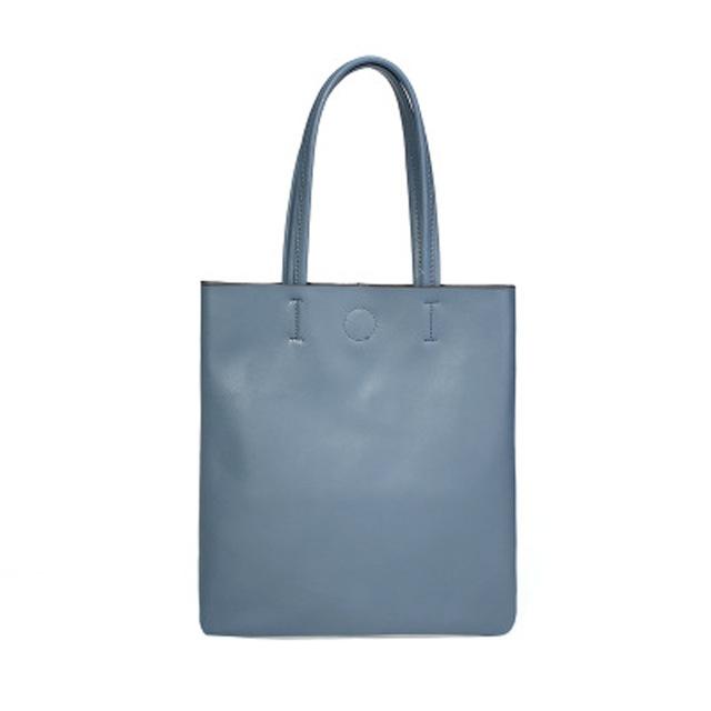 simple leather tote bag