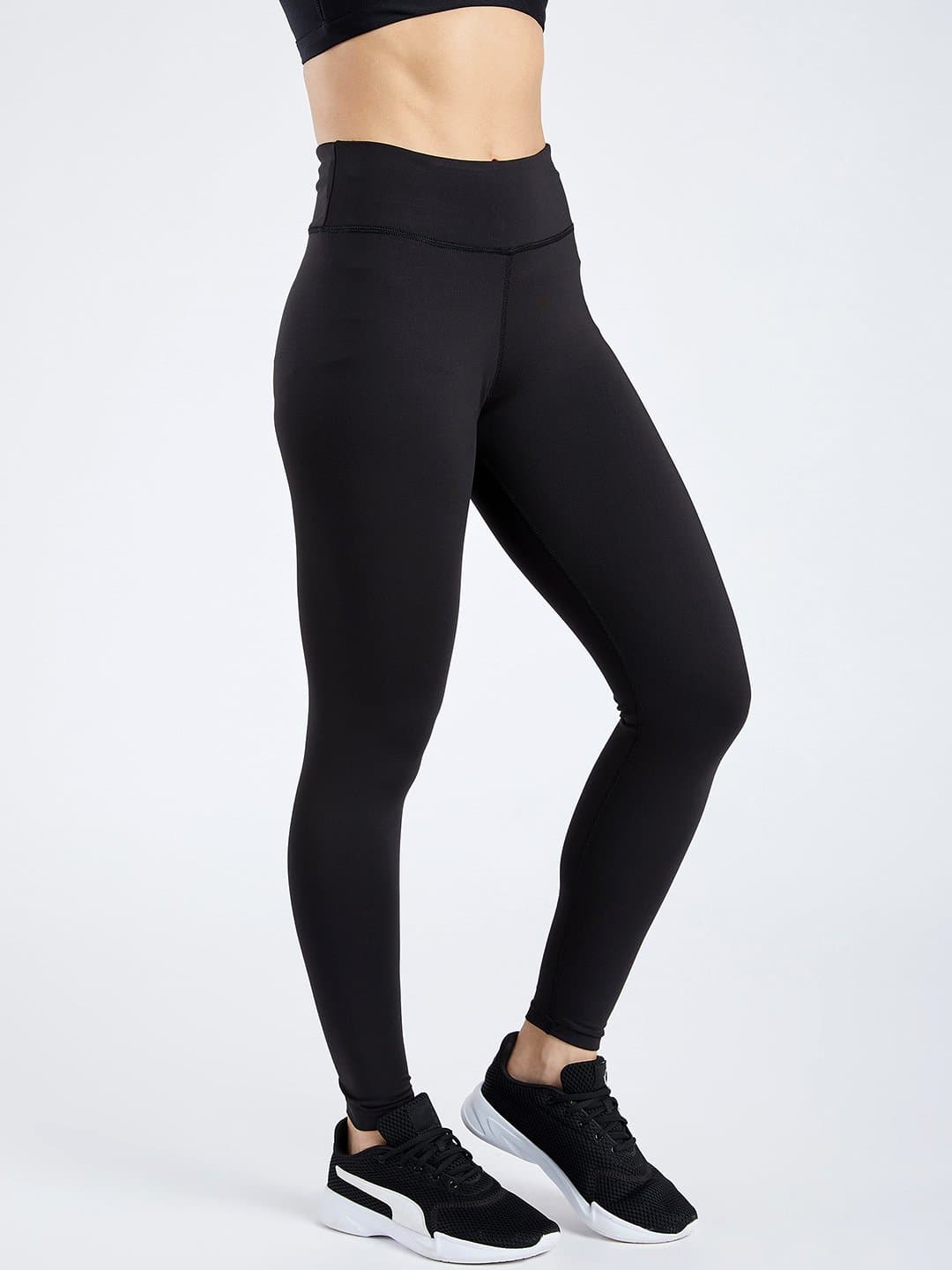 Essential Black Ankle Length Women's Leggings | Creez – CREEZ