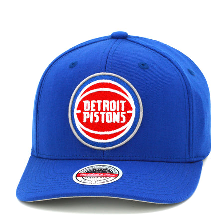 Detroit Pistons Mitchell & Ness Flexfit Curved Brim Snapback Hat