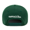 Milwaukee Bucks Mitchell & Ness Flexfit Curved Brim Snapback Hat Green