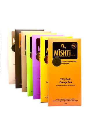 Mishti Collection - 7 finest chocolates - Mishti - Vegan Handmade Chocolates