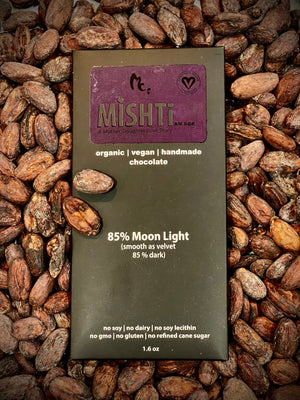 85% Moon Light - Vegan Chocolate - Mishti - Vegan Handmade Chocolates