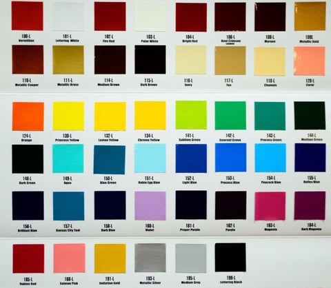 COLOUR CHARTS – 1 Shot Australia