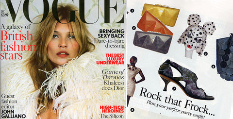 Vogue Dec 2013 Cover Page & 72 Smalldive Clutch 