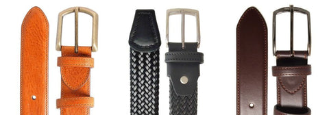 72 Smalldive Assorted Belts in Leather and Braided Leather With 34 mm / 1.34 InchesWidths