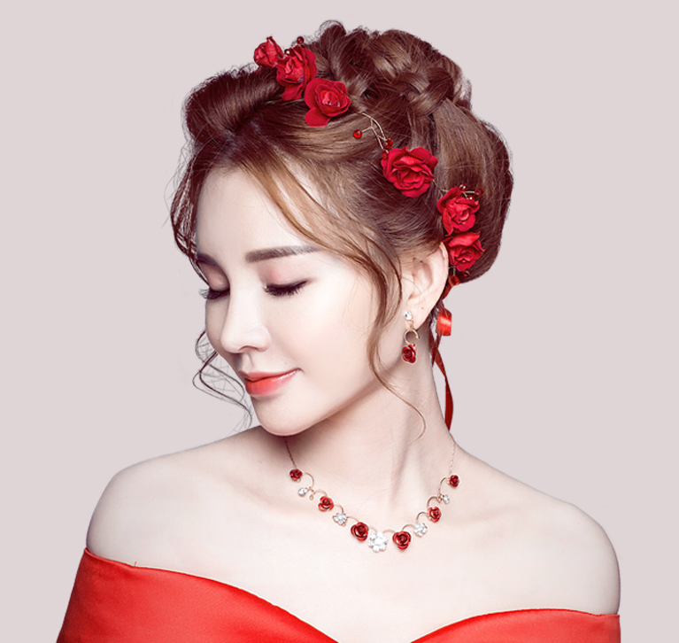 Wedding Hair Accessories Korean Red My Lovely Wedding Sg