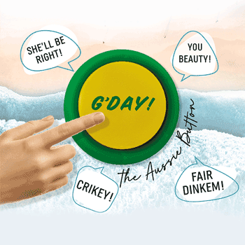 The Gday Aussie Button