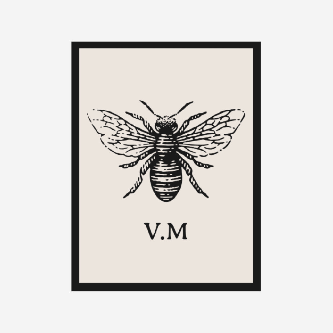 Personalised Blanket - Bee Monogram | 152 x 203cm