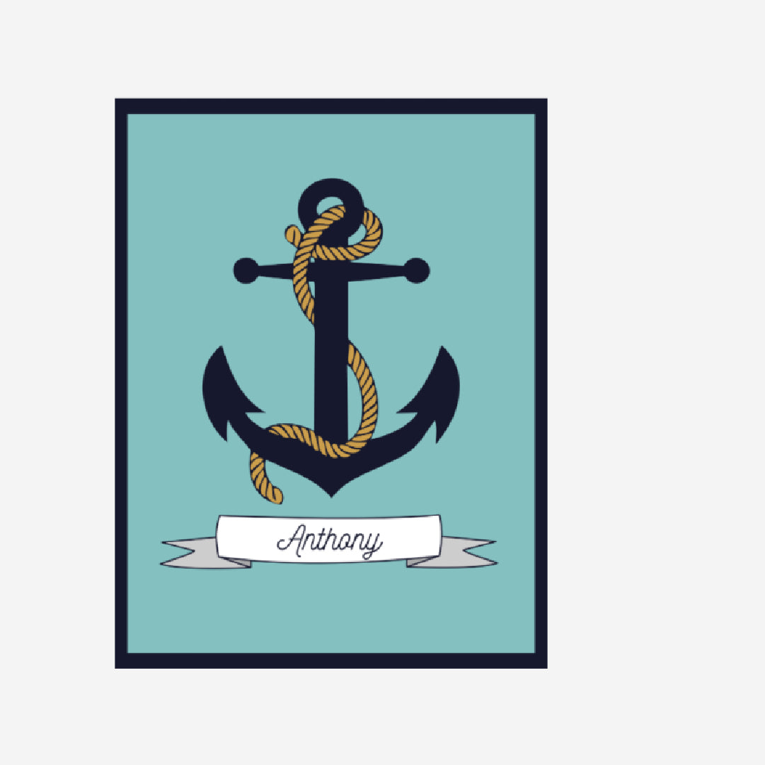 Personalised Blanket - Anchor | 152 x 203cm