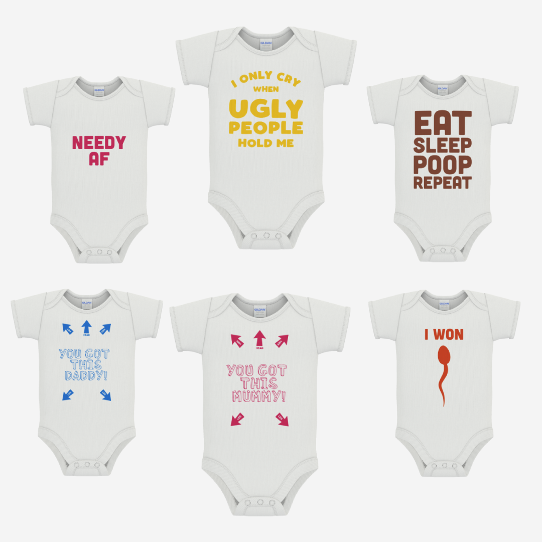 Personalised Baby Onesie - Funny Quotes