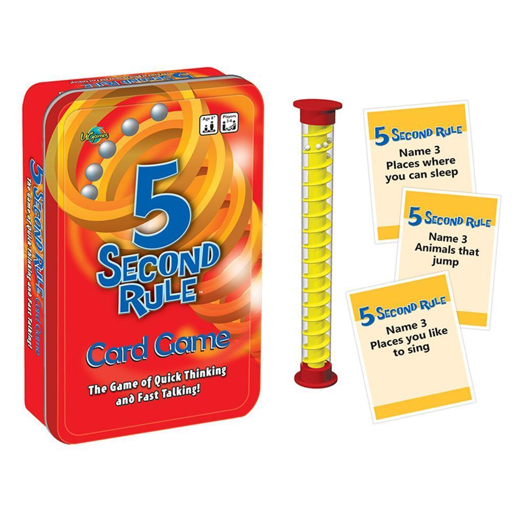 5 Second Rule Game Original Game and Mini Travel Tin Kit