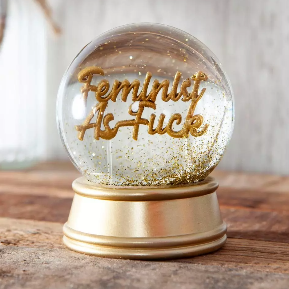 Feminist as F*ck | Glitter Ball Snow Globe