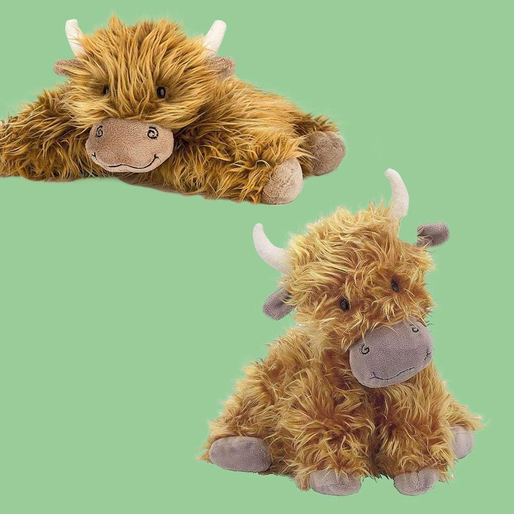 highland cow baby toy