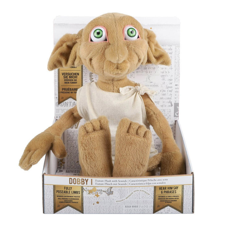 harry potter dobby feature plush with animatronic sound