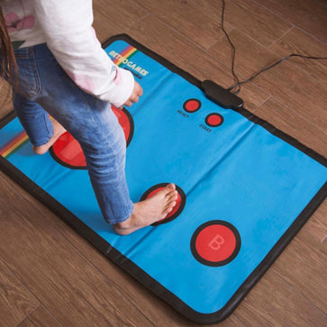 retro gaming floor mat