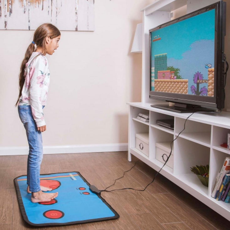 retro gaming floor mat