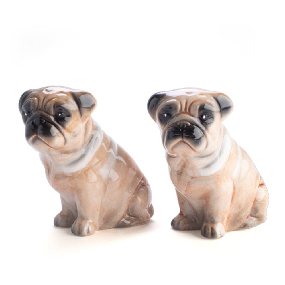 Cute Novelty Ceramic Pug Salt & Pepper Shaker Set - Yellow Octopus