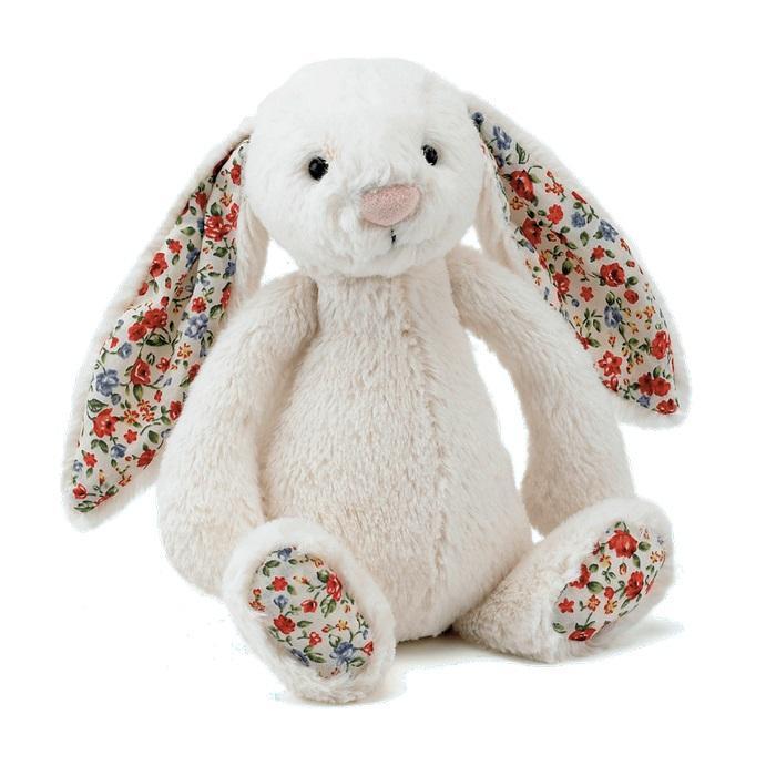 Jellycat Cream Blossom Bashful Bunny | Flowers Floral Jelly Cat Rabbit ...