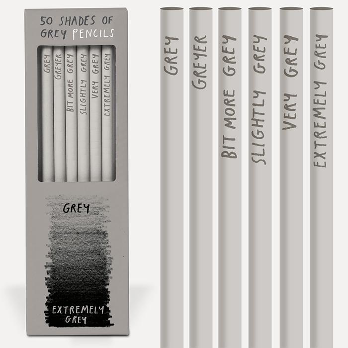 50 Shades of Grey Pencils grey lead art colour dakota Yellow Octopus