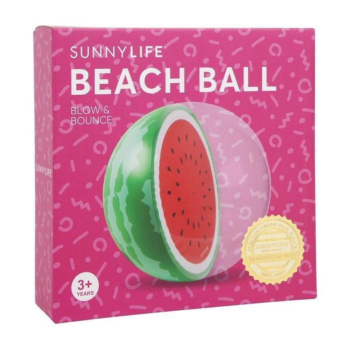 Inflatable Watermelon Beach Ball SunnyLife | pool toy swimming water ...