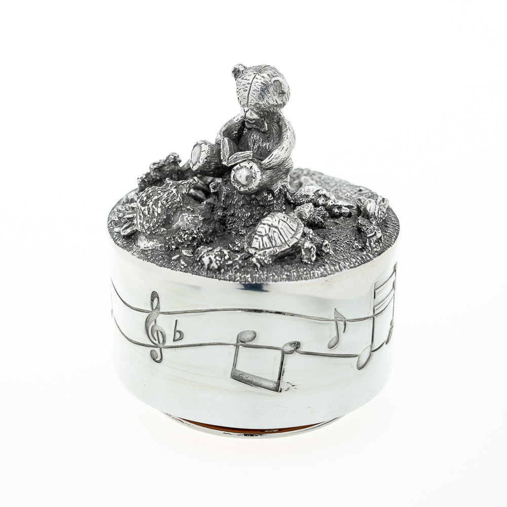 royal selangor music box teddy bear