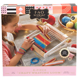 8 Piece Kids Craft Weaving Loom