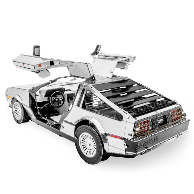 delorean metal earth model kit