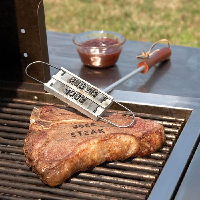 Christmas gift ideas for men | Custom BBQ Branding Iron with Interchangeable Letters