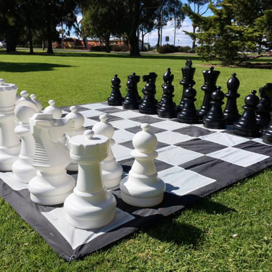 ENORMOUS Outdoor Games Chess Sets HUGE Fun! Yellow Octopus