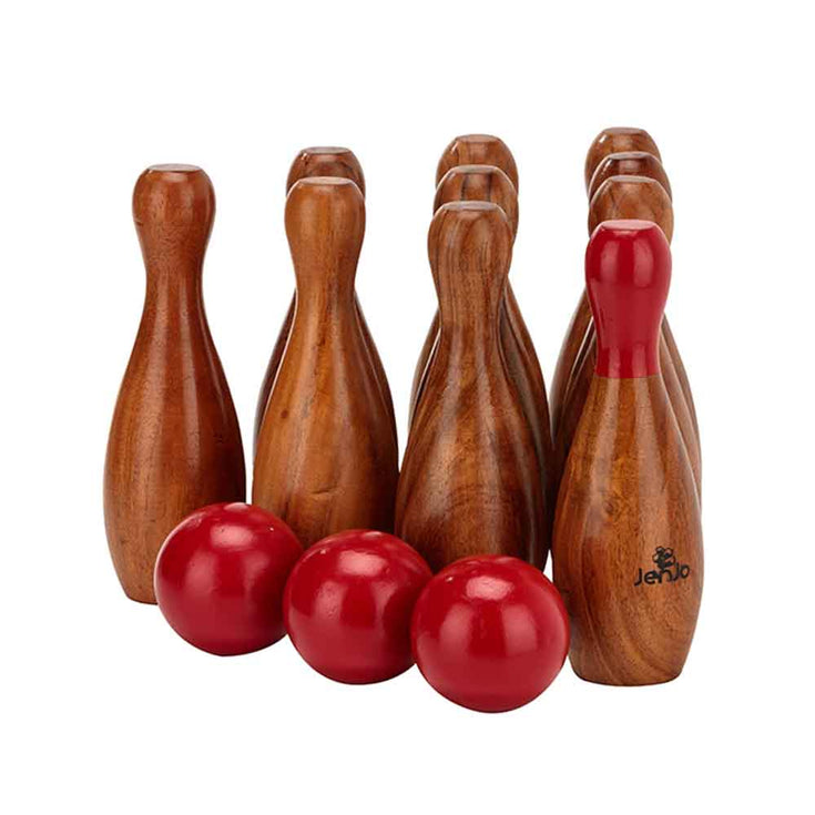 skittles wooden bowling game