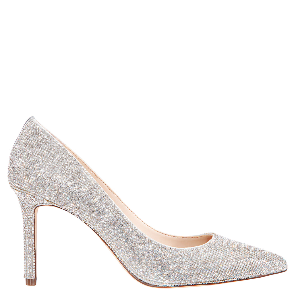 nina shoes silver heels