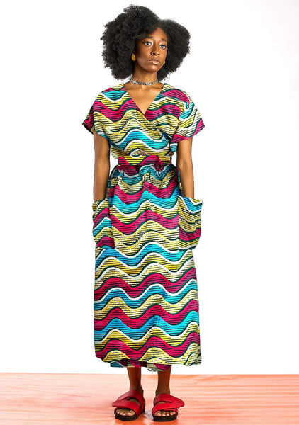 Midi Wrap Dress - Heatwave – YEVU