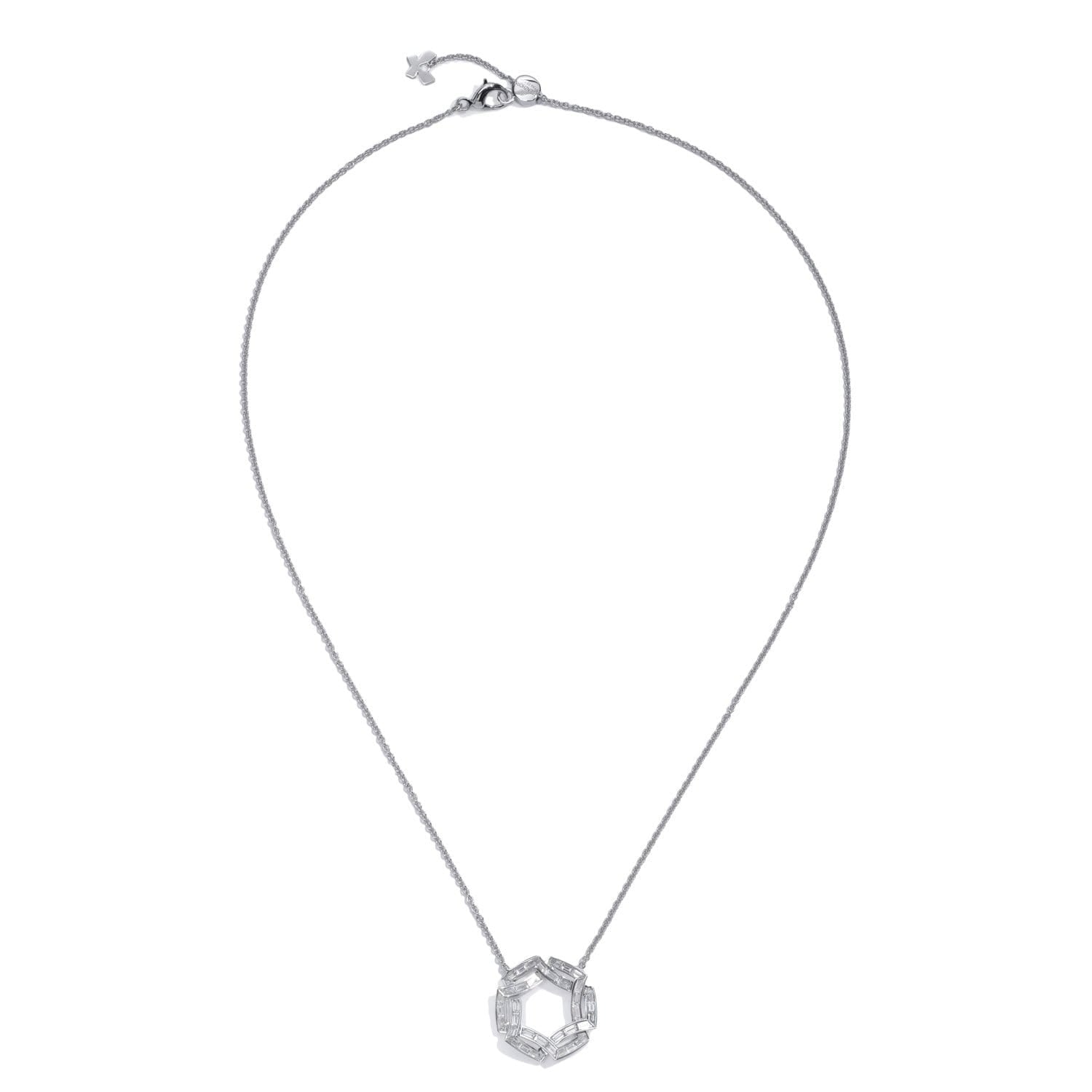 SECRET CIRCLES Baguette All Diamond Necklace – STENZHORN JEWELLERY