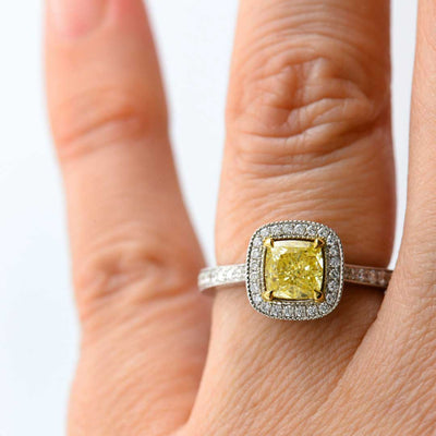 The Sienna Yellow Moissanite Ring