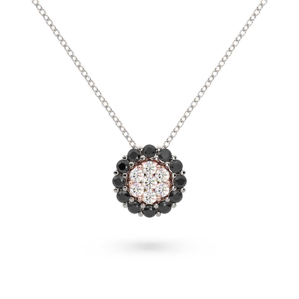 Black & White Diamonds Necklace